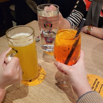 Münchner Stubn - Passion fruit spritz, aperol spritz, lemon soda - Bavarian Near Me - Munich, BY