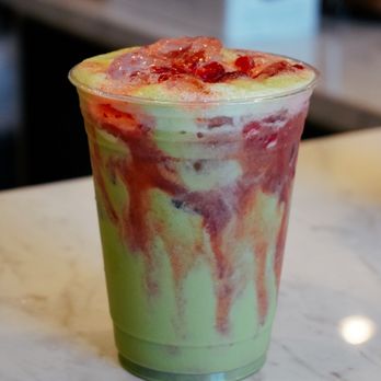 Common Grounds Market Cafe - Strawberry Matcha - Coffee & Tea Near Me - Anaheim, California Common Grounds Market Cafe - Strawberry Matcha - Coffee & Tea Near Me - Anaheim, California
