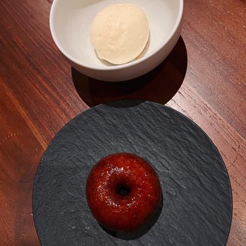 JUA - Sweet potato donut with brown butter ice cream - Korean Near Me - New York, New York JUA - Sweet potato donut with brown butter ice cream - Korean Near Me - New York, New York