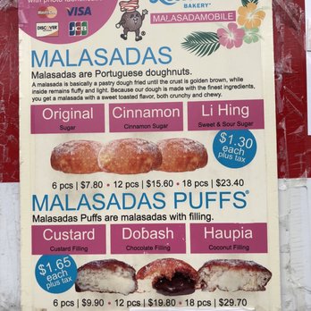 A Leonard's Bakery - Menu 1/4/2021 - Desserts Near Me - Waipahu, Hawaii