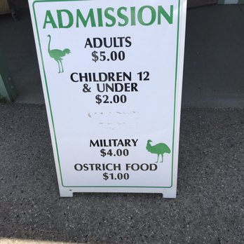 Ostrichland USA - Costs - Attraction Farms Near Me - Solvang, California