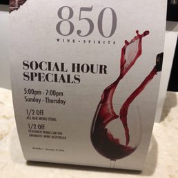 Happy hour menu Happy hour menu