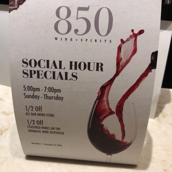 850 WINE & SPIRITS - Happy hour menu - Bars Near Me - Biloxi, Mississippi 850 WINE & SPIRITS - Happy hour menu - Bars Near Me - Biloxi, Mississippi