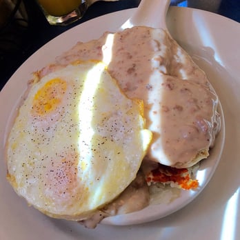 Pomegranate Restaurant - Biscuits and gravy skillet, completely cold, eggs not cooked to my order, the other side wasn't even cooked and very runny - American Near Me - Aurora, Illinois Pomegranate Restaurant - Biscuits and gravy skillet, completely cold, eggs not cooked to my order, the other side wasn't even cooked and very runny - American Near Me - Aurora, Illinois