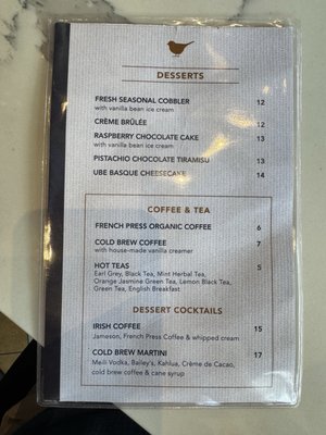 Menu photo 2 The Goldfinch Irvine, CA
