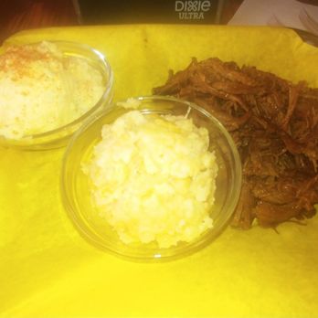 Jim Bobs BBQ - Pulled pork brisket with potatoe salad and macaroni and cheese. - Barbeque Near Me - Las Cruces, New Mexico Jim Bobs BBQ - Pulled pork brisket with potatoe salad and macaroni and cheese. - Barbeque Near Me - Las Cruces, New Mexico