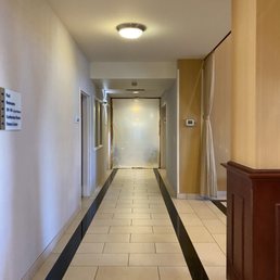 Closed. Pool, laundry, gym.