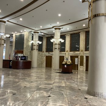 Yours Truly Restaurant - Adjacent Halle Building lobby where they have a handful of tables. - American Near Me - Cleveland, Ohio Yours Truly Restaurant - Adjacent Halle Building lobby where they have a handful of tables. - American Near Me - Cleveland, Ohio