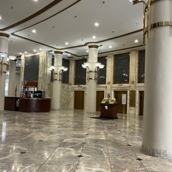 Yours Truly Restaurant - Adjacent Halle Building lobby where they have a handful of tables.