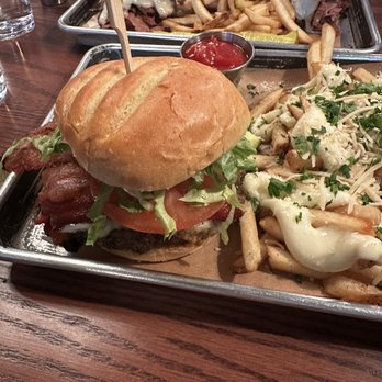 Iron Works - Wood-Grilled Burger* 1 Lb. Pastrami Sandwich - American Near Me - Warwick, Rhode Island Iron Works - Wood-Grilled Burger* 1 Lb. Pastrami Sandwich - American Near Me - Warwick, Rhode Island