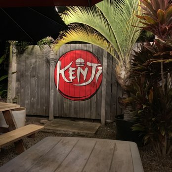 Kenji Burger - Back patio logo. - Burgers Near Me - Kapaa, Hawaii