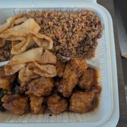 Jasmine - General toas chicken combination platter
