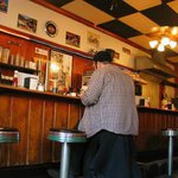 Marcy's Diner - Classic Marcy's Diner and loyal customer at counter. - Diners Near Me - Portland, Maine Marcy's Diner - Classic Marcy's Diner and loyal customer at counter. - Diners Near Me - Portland, Maine