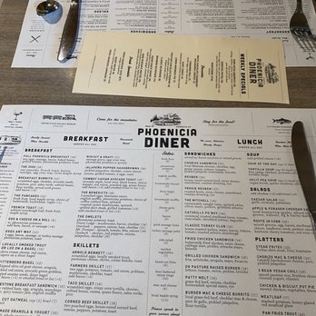 Phoenicia Diner - Menu - Diners Near Me - Phoenicia, New York