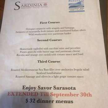 Sardinia - Savor Sarasota Menu!! - Wine Bars Near Me - Sarasota, Florida Sardinia - Savor Sarasota Menu!! - Wine Bars Near Me - Sarasota, Florida