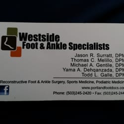 Northwest Extremity Specialists - Business Card