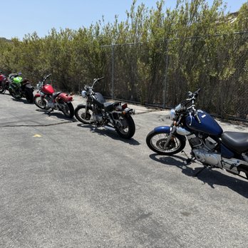 Arroyo's Motorcycle Training at Mt SAC - Motorcycles provided to student riders. The women performed as good as the men. - Driving Schools Near Me - Walnut, California Arroyo's Motorcycle Training at Mt SAC - Motorcycles provided to student riders. The women performed as good as the men. - Driving Schools Near Me - Walnut, California