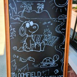 Sign by the front door