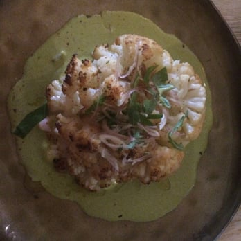 Kyu - Roasted cauliflower salad  - it comes with goat cheese i passed on that - Asian Fusion Near Me - Miami, Florida