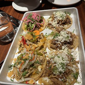 Cósmica - Brisket, chicken, and carnitas tacos - Mexican Near Me - Boston, Massachusetts