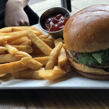 Peckish Pig - Juicy lamb burger with crispy fries - Breakfast & Brunch Near Me - Evanston, Illinois Peckish Pig - Juicy lamb burger with crispy fries - Breakfast & Brunch Near Me - Evanston, Illinois