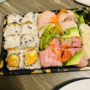 Shoyu Sushi - Left: Spicy Tuna with Avocado Right: Four Season Roll - Sushi Bars Near Me - Parker, Colorado Shoyu Sushi - Left: Spicy Tuna with Avocado Right: Four Season Roll - Sushi Bars Near Me - Parker, Colorado