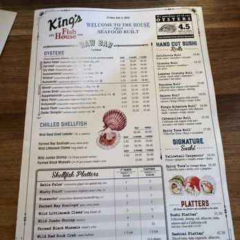 King's Fish House - Carlsbad - Menus - Seafood Near Me - Carlsbad, California King's Fish House - Carlsbad - Menus - Seafood Near Me - Carlsbad, California