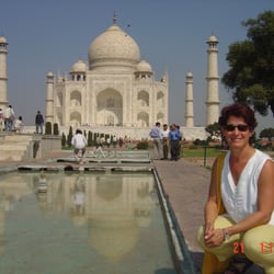 Eco-Massage By Fanny - Fanny in India, 2006 on a spiritual pilgrammage