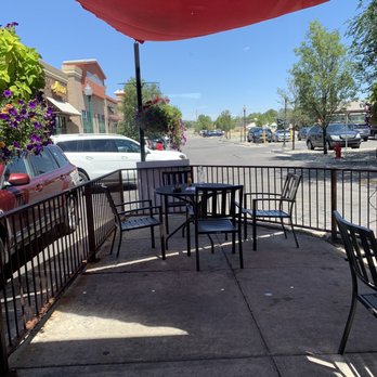 Gourmandise - Patio with about four or five tables (taken during Covid times) - Patisserie/Cake Shop Near Me - Draper, Utah Gourmandise - Patio with about four or five tables (taken during Covid times) - Patisserie/Cake Shop Near Me - Draper, Utah