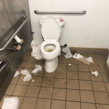 Dollar Tree - I informed store manager about the graffiti in the store & unsanitary bathrooms conditions.  2hrs later I took pictures! - Discount Store Near Me - Santa Clara, California