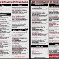 Charles Village Pub & Patio - Fall 2026 Menu