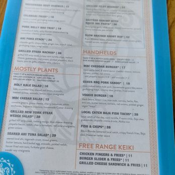 Maui Brewing - Menu - back - Brewpubs Near Me - Lahaina, Hawaii