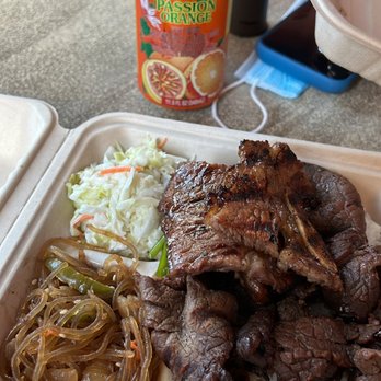 Me's BBQ - BBQ beef, white rice, noodles and coleslaw - Korean Near Me - Honolulu, Hawaii Me's BBQ - BBQ beef, white rice, noodles and coleslaw - Korean Near Me - Honolulu, Hawaii