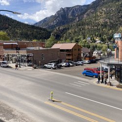 Ouray Brewing - A view of town from the deck