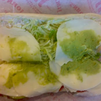 Jimmy John's - "The Veggie" with no flavor and two smudges of avocado "spread". - Sandwiches Near Me - Arlington, Virginia