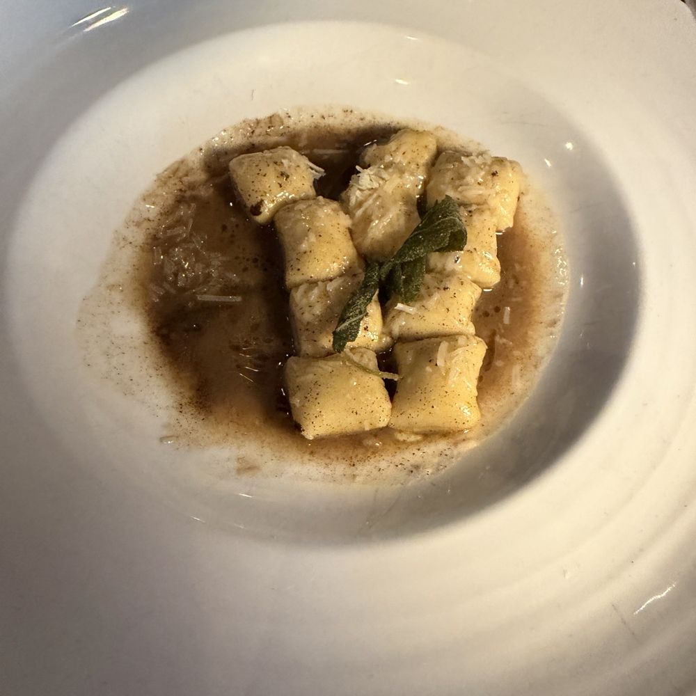 Stella - Truffle oil gnocchi with brown butter and sage - Italian Near Me - Burlingame, California Stella - Truffle oil gnocchi with brown butter and sage - Italian Near Me - Burlingame, California