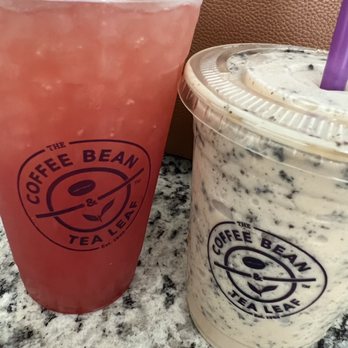 The Coffee Bean & Tea Leaf - Watermelon Mint Cold Brew and Cookies and Cream Ice blended Coffee - Coffee & Tea Near Me - Fresno, California The Coffee Bean & Tea Leaf - Watermelon Mint Cold Brew and Cookies and Cream Ice blended Coffee - Coffee & Tea Near Me - Fresno, California