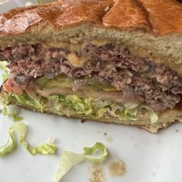 Excellent double cheese perfectly cooked.