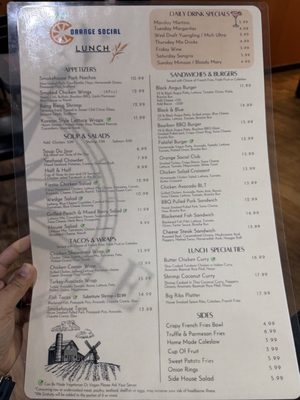 Menu photo 1 Orange Social Orange City, FL