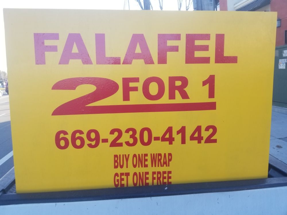 Two for one falafel wraps Logo