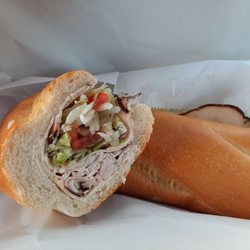 Turkey and cheese hoagie