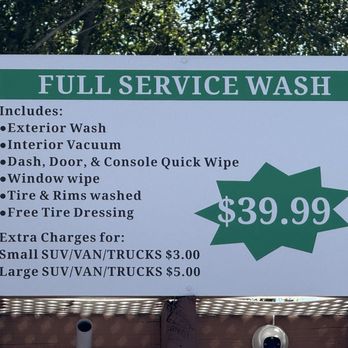 Mission Car Wash - Menu - Full Service Wash - Car Wash Near Me - Hayward, California