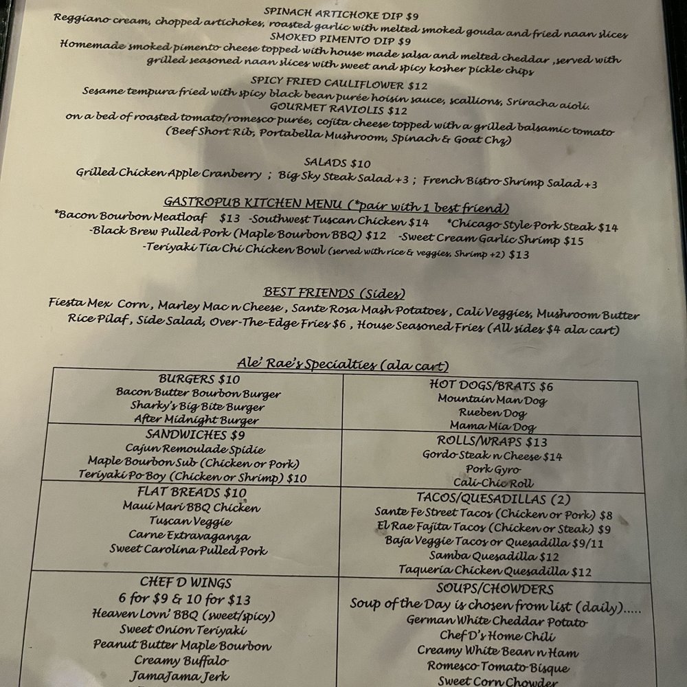 Menu Menu