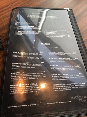 Menu photo 3 Mad Rose Pub Calgary, AB