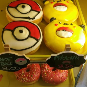Painted Dough - Pikachu and Pokéball donuts! - Donuts Near Me - Chino, California