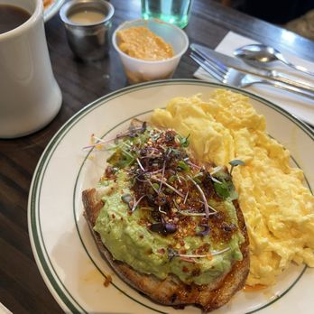 sam a.m - Avocado Toast and a side of Pimento Cheese - Cafes Near Me - Jersey City, New Jersey