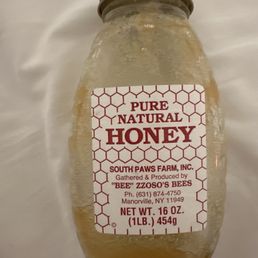 a jar of pure natural honey