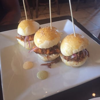 Surfish Bistro - Pork and sweet potato sliders - Latin American Near Me - Brooklyn, New York Surfish Bistro - Pork and sweet potato sliders - Latin American Near Me - Brooklyn, New York