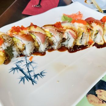 Sushi House - Sexy Sexy Roll - very good but cannot eat in one bite as it's a large roll - Sushi Bars Near Me - Bentonville, Arkansas