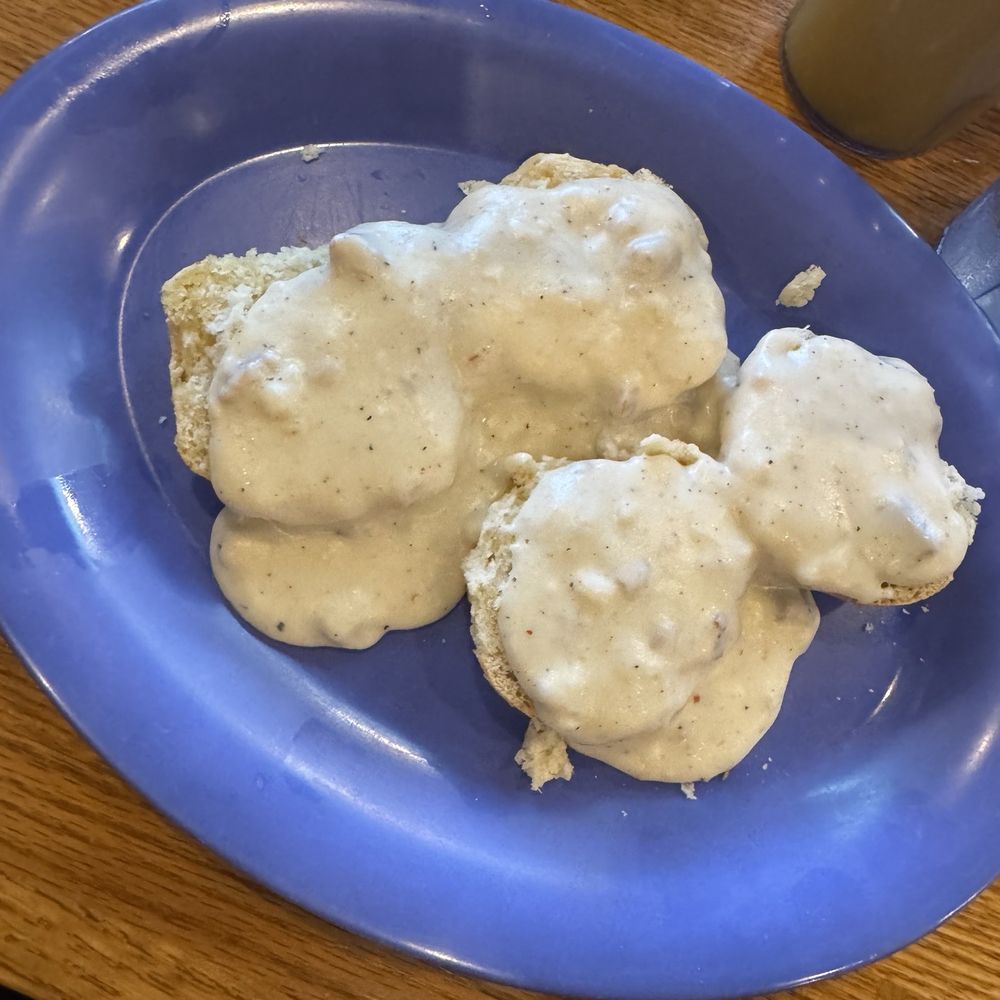 Biscuits and sausage gravy Biscuits and sausage gravy